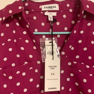 NWT - Purple Polkadot Portofino XS